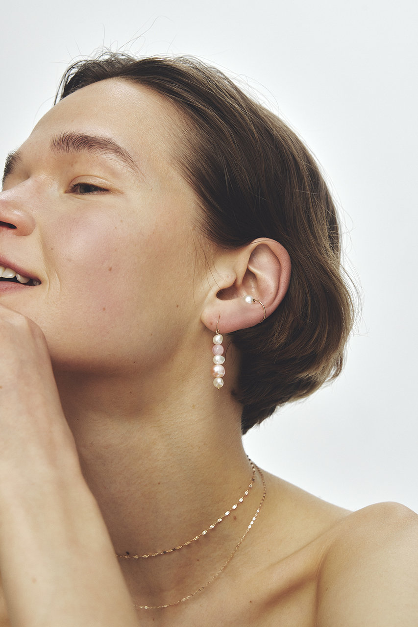 les bonbon(ル ボンボン)｜playfully pearl ピアス/ピンク の