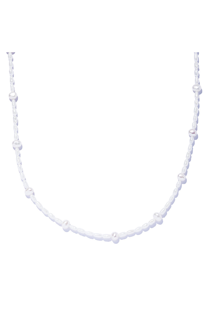 les bonbon rhythm pearl ネックレス (ホワイト, F) ル ボンボン ELLE SHOP les bonbon rhythm pearl ネックレス (ホワイト, F) ル ボンボン ELLE SHOP