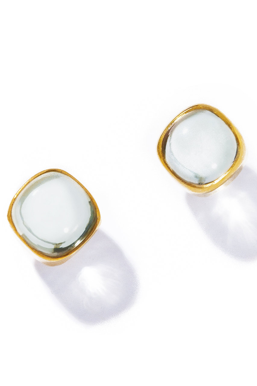 les bonbon aura square ピアス (グリーンクォーツ, F) ル ボンボン ELLE SHOP les bonbon aura square ピアス (グリーンクォーツ, F) ル ボンボン ELLE SHOP