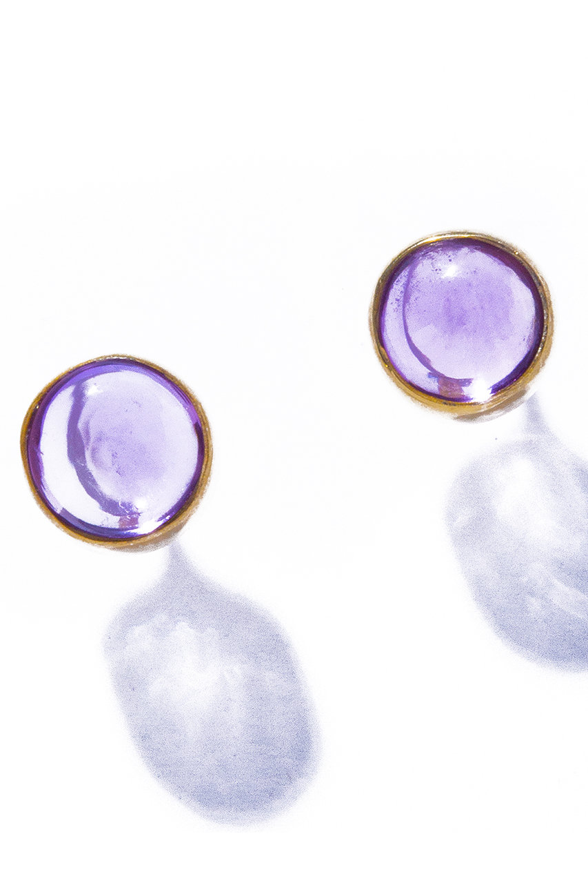 les bonbon aura round ピアス (ライトアメジスト, F) ル ボンボン ELLE SHOP les bonbon aura round ピアス (ライトアメジスト, F) ル ボンボン ELLE SHOP
