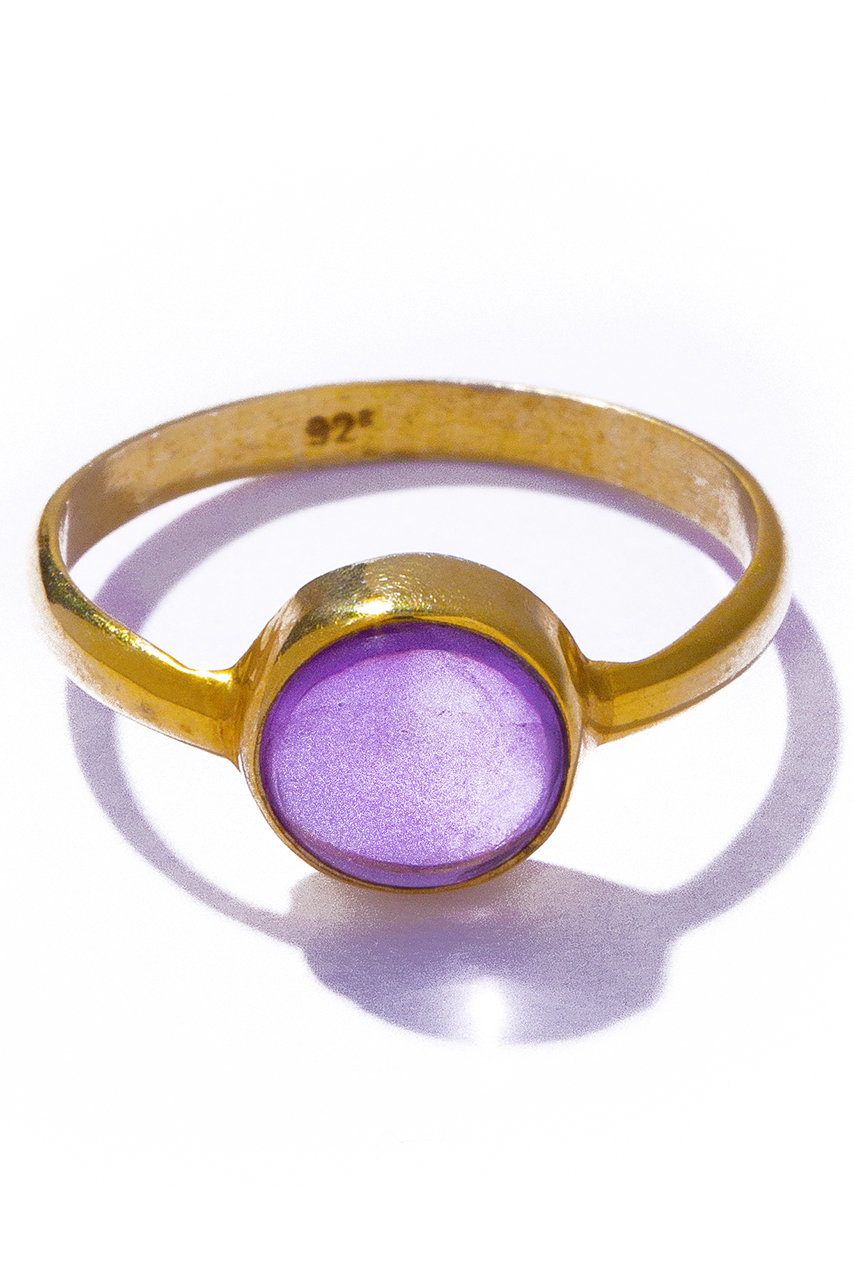 les bonbon aura round リング (ライトアメジスト, 15号) ル ボンボン ELLE SHOP les bonbon aura round リング (ライトアメジスト, 15号) ル ボンボン ELLE SHOP