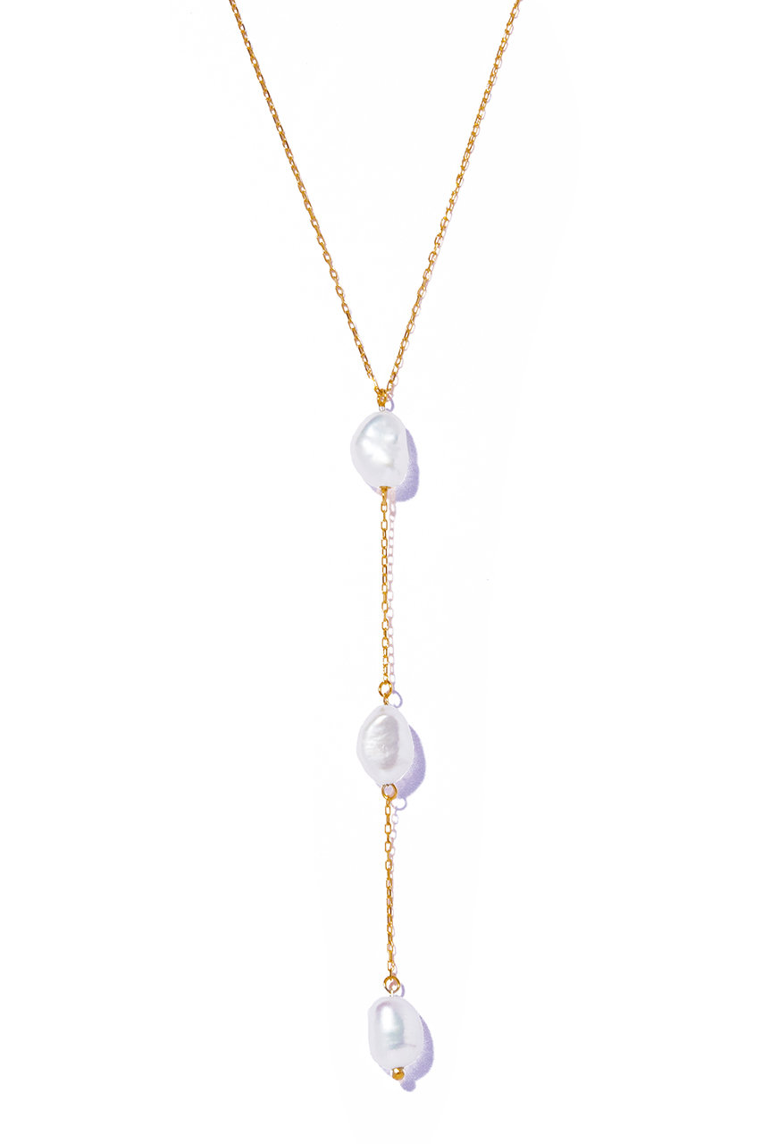 les bonbon skip pearl ネックレス (イエローゴールド, F) ル ボンボン ELLE SHOP les bonbon skip pearl ネックレス (イエローゴールド, F) ル ボンボン ELLE SHOP