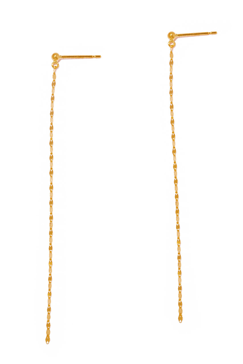 les bonbon K18 elisabeth chain ピアス (イエローゴールド, F) ル ボンボン ELLE SHOP les bonbon K18 elisabeth chain ピアス (イエローゴールド, F) ル ボンボン ELLE SHOP