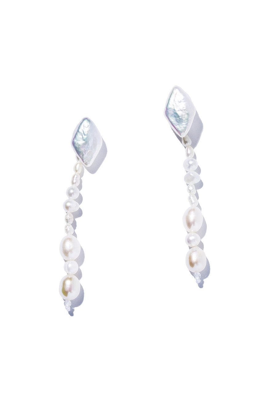 les bonbon(ル ボンボン)｜sissi deco ピアス/ホワイト の通販