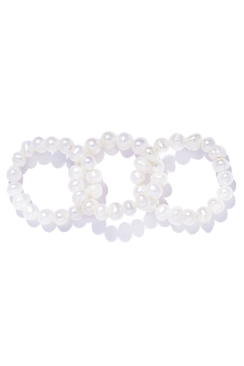 ル ボンボン/les bonbonのconation pearl リング(ホワイト/BOB767)