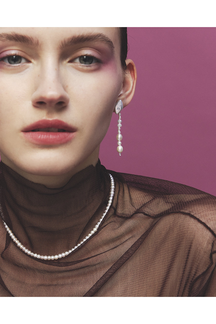 les bonbon(ル ボンボン)｜steady pearl ネックレス/ホワイト の通販