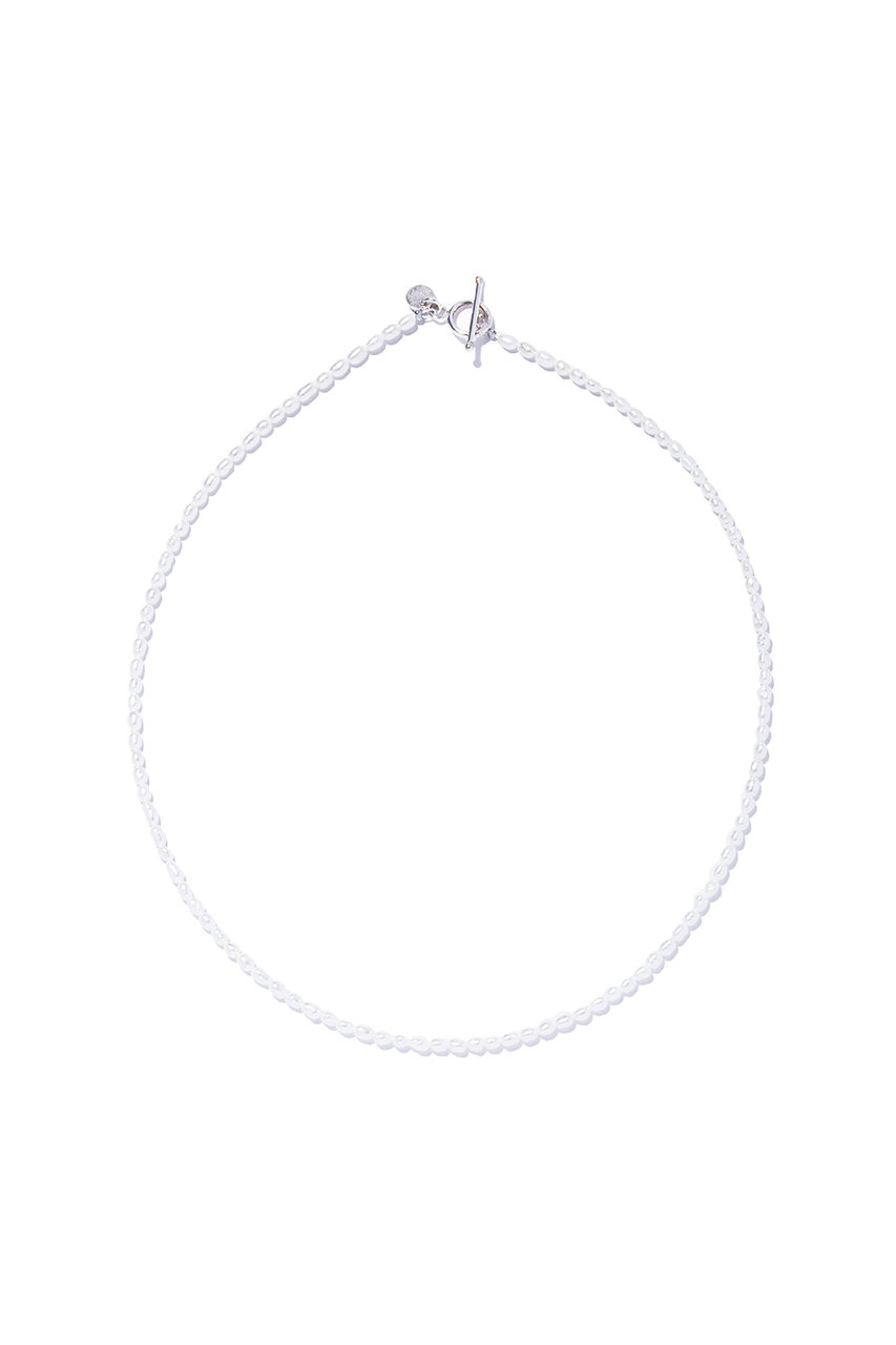 ル ボンボン/les bonbonのblanc pearl leeway ネックレス(ホワイト/BOB828)