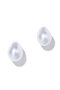 organic pearl stud ピアス ル ボンボン/les bonbon ホワイト