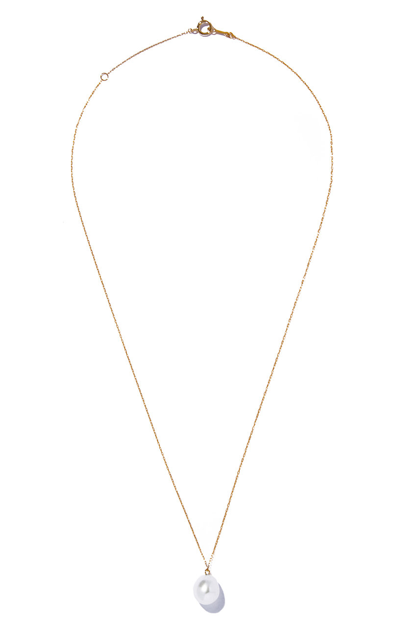 ル ボンボン/les bonbonのorganic pearl ネックレス(イエローゴールド/BOB823)