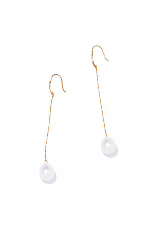 ル ボンボン/les bonbonのorganic pearl long ピアス(150100/150101)