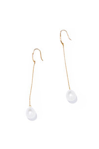les bonbon(ル ボンボン)｜organic pearl stud ピアス/ホワイト の通販
