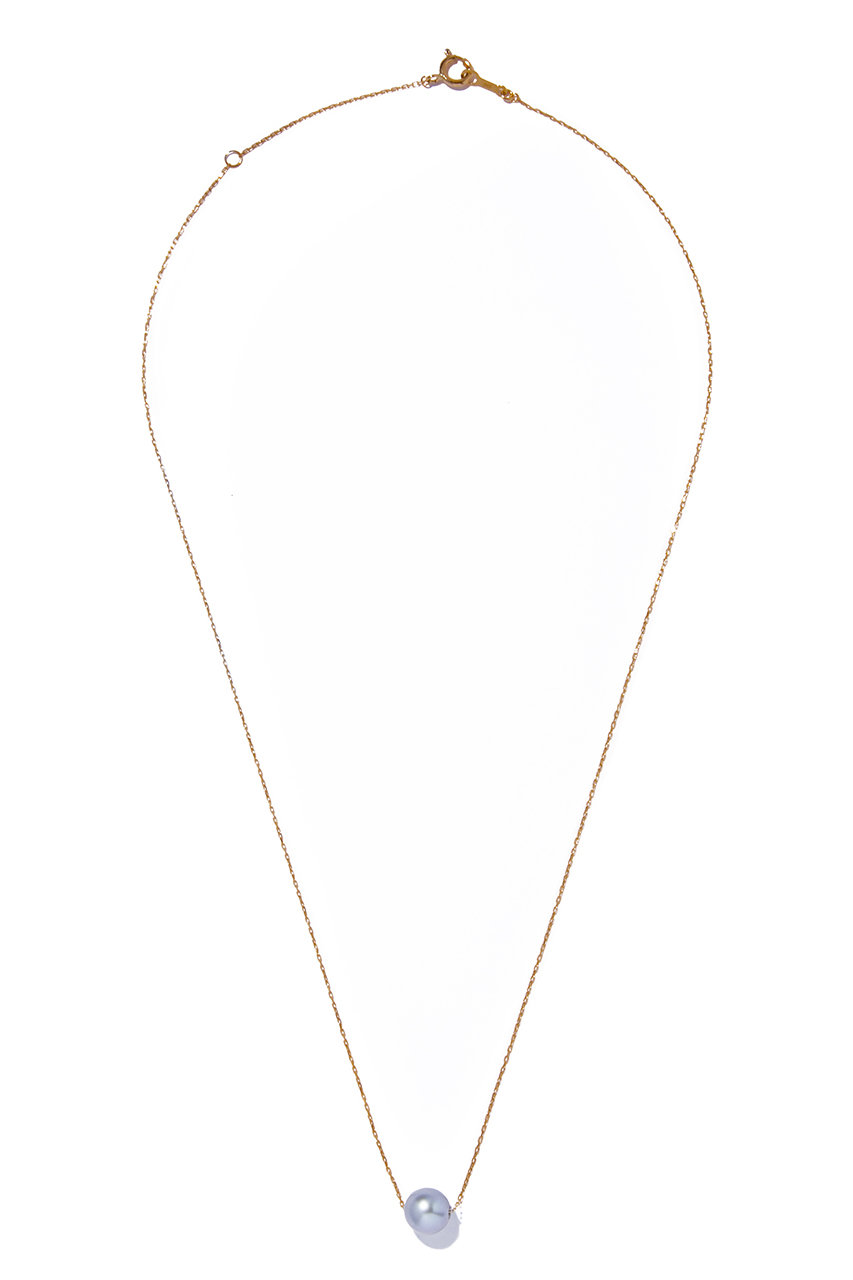 ル ボンボン/les bonbonのcharcoal pearl ネックレス(イエローゴールド/BOB849)