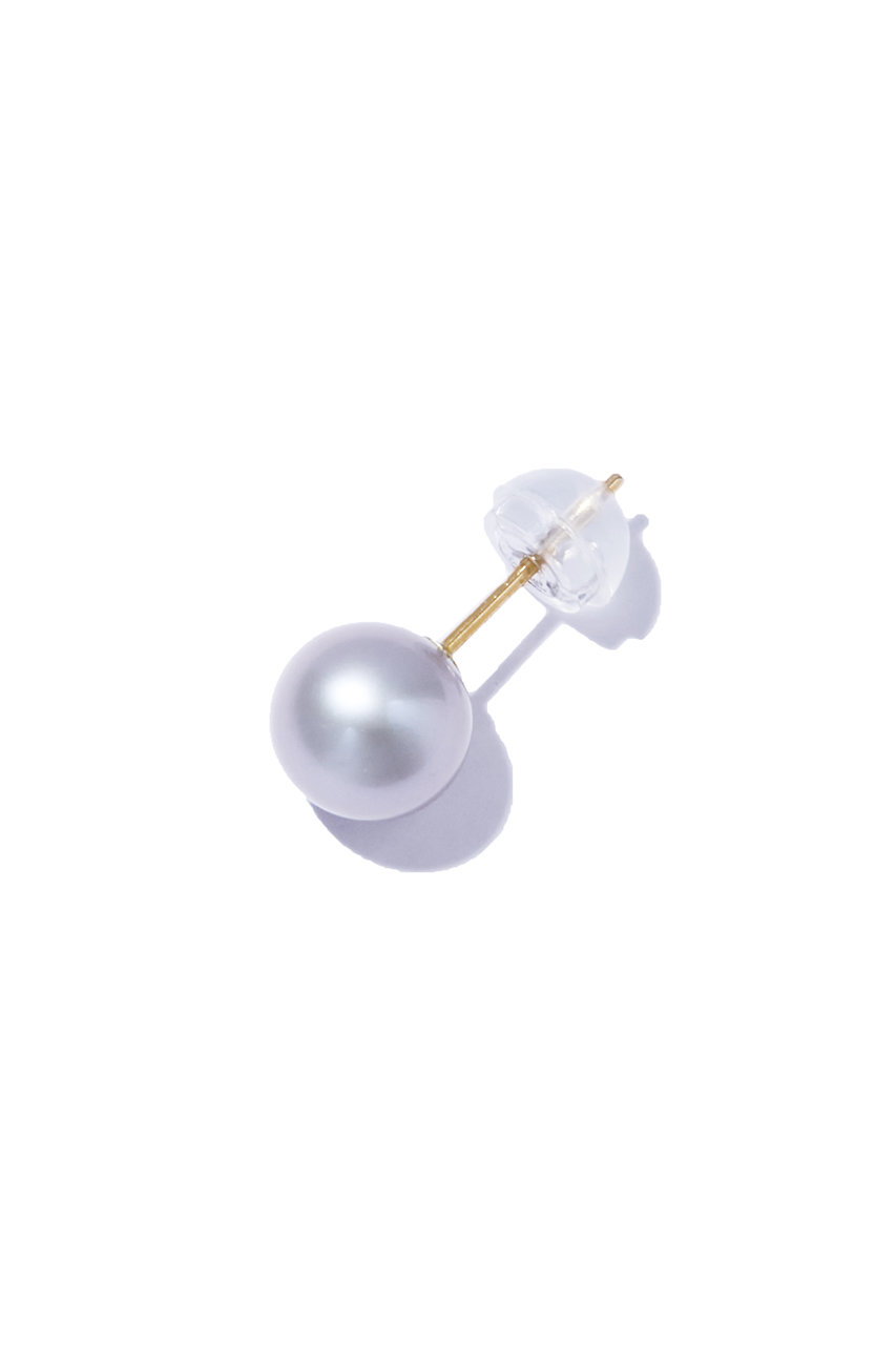 les bonbon(ル ボンボン)｜charcoal pearl stud ピアス/グレー の通販