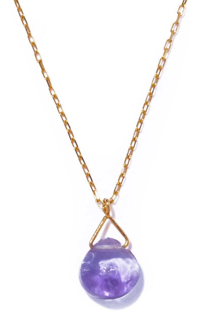 les bonbon serendip amethyst ネックレス (イエローゴールド, F) ル ボンボン ELLE SHOP