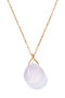 serendip rose quartz ネックレス ル ボンボン/les bonbon イエローゴールド
