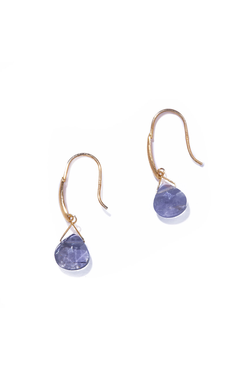 les bonbon serendip iolite ピアス (イエローゴールド, F) ル ボンボン ELLE SHOP