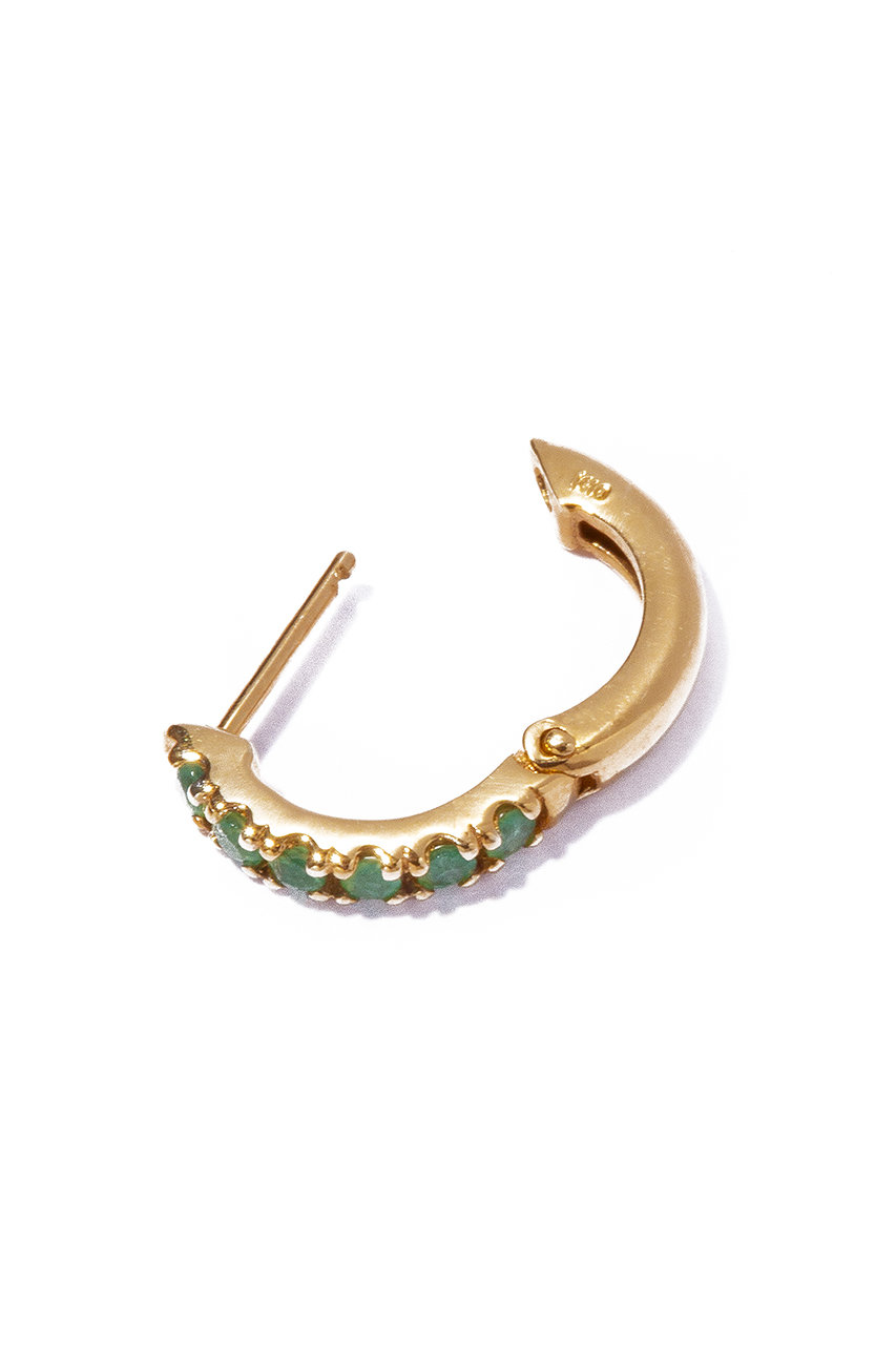 les bonbon(ル ボンボン)｜embrace emerald ピアス/イエローゴールド
