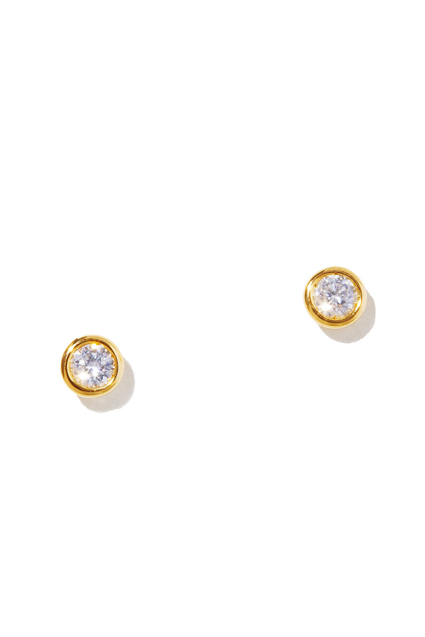 les bonbon K18 vetra diamond ピアス (イエローゴールド, F) ル ボンボン ELLE SHOP les bonbon K18 vetra diamond ピアス (イエローゴールド, F) ル ボンボン ELLE SHOP