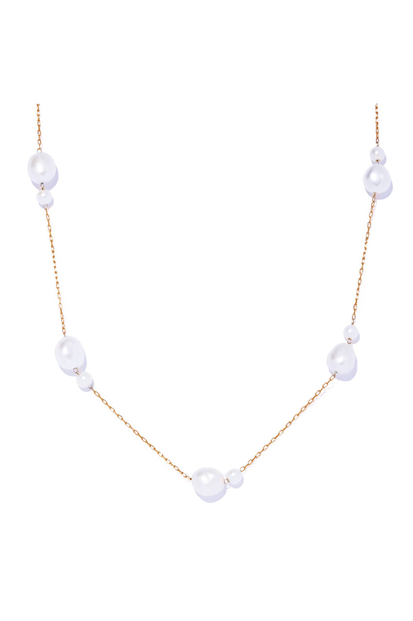 ル ボンボン/les bonbonのflotter pearl ネックレス(イエローゴールド/BOB820)