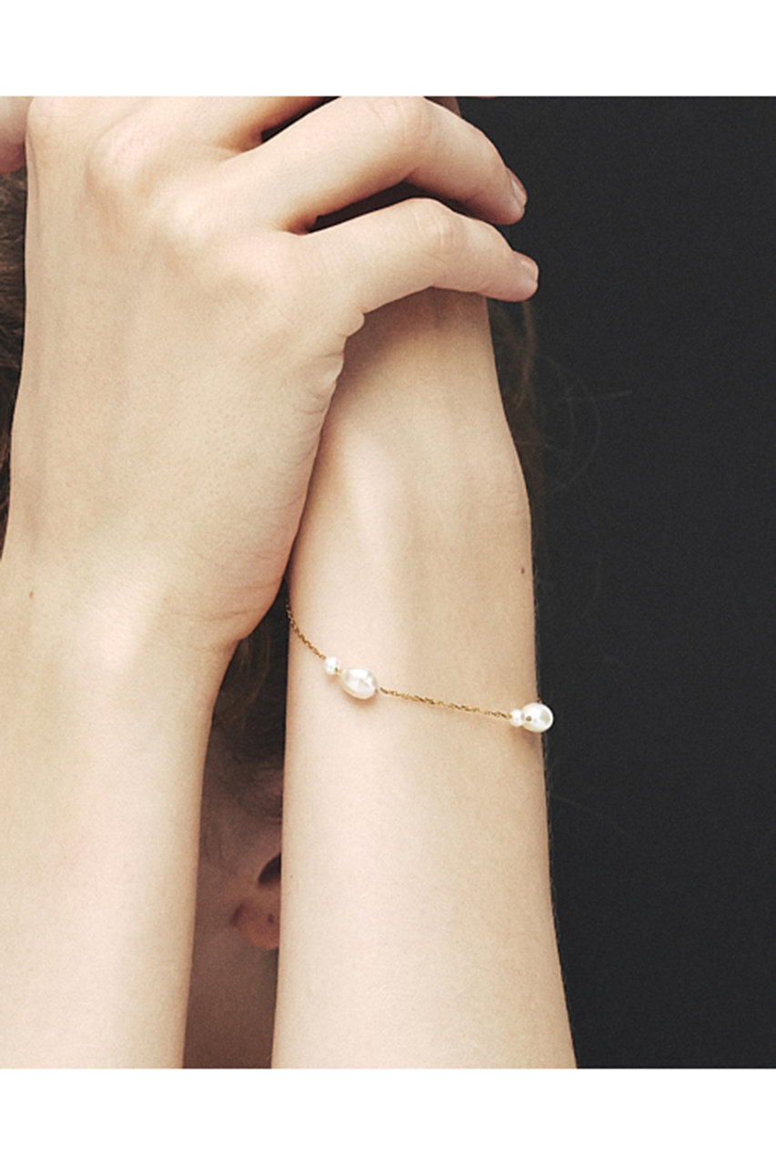 lesbonbon ルボンボン　flotter pearl bracelet les bonbon(ル ボンボン)｜flotter pearl ブレスレット/イエロー