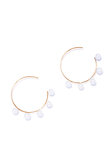 flotter pearl hoop ピアス S ル ボンボン/les bonbon
