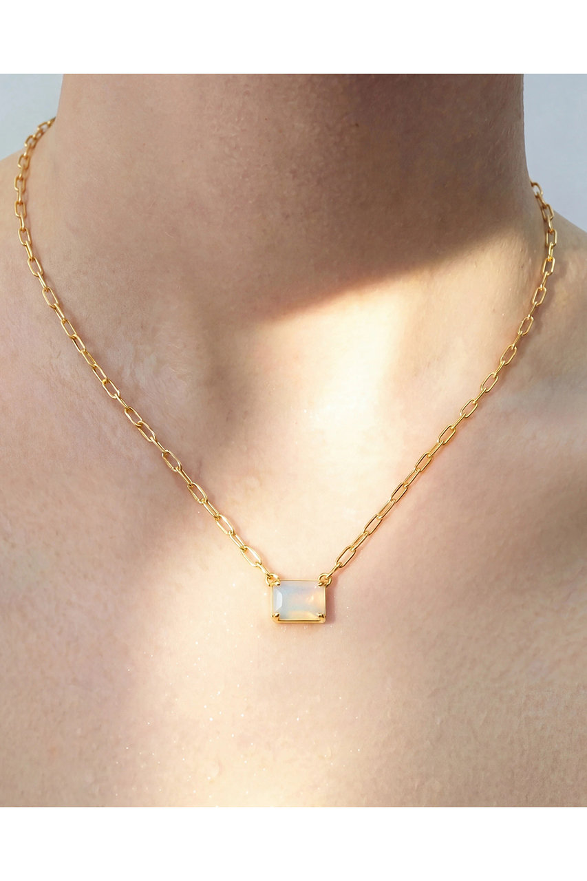 les bonbon(ル ボンボン)｜recto white moonstone ネックレス/ホワイト