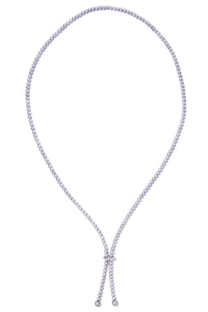 ル ボンボン/les bonbonのarc gray pearl ロングネックレス(150200/150202)