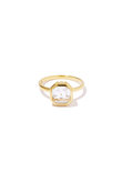 sanctual リング (white topaz)