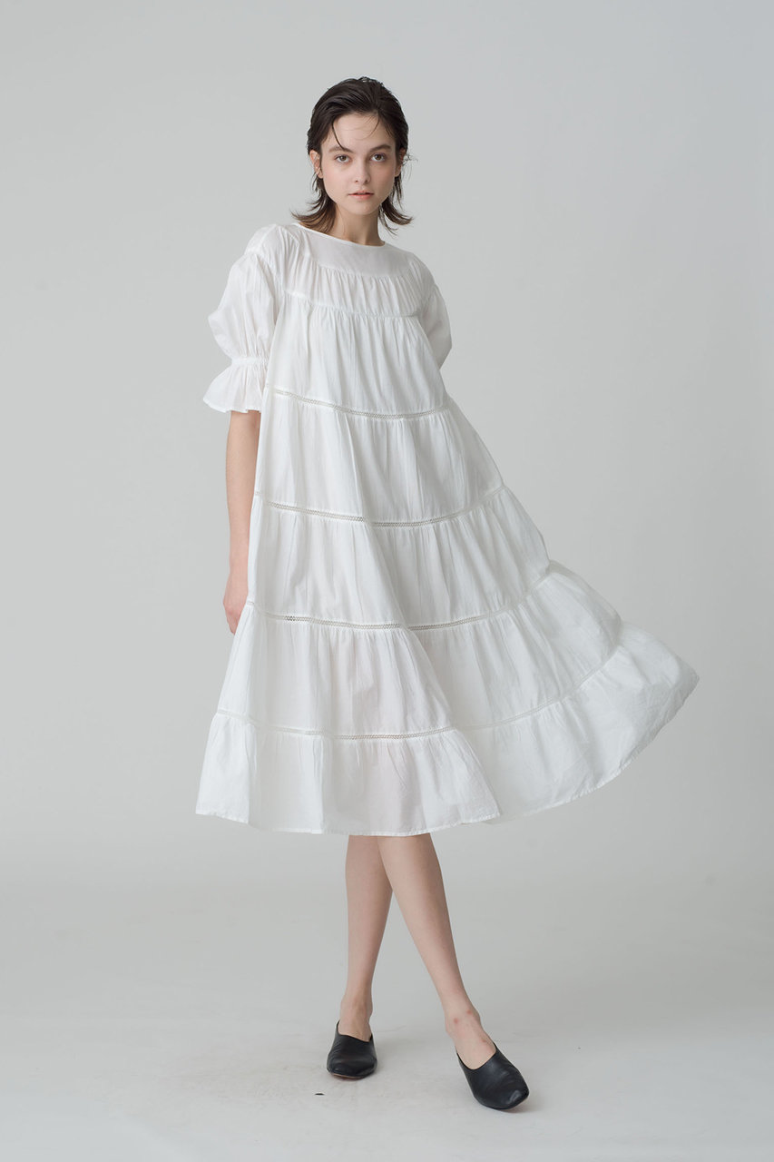 Merlette(マーレット)｜PARADIS ドレス/ホワイト の通販｜ELLESHOP