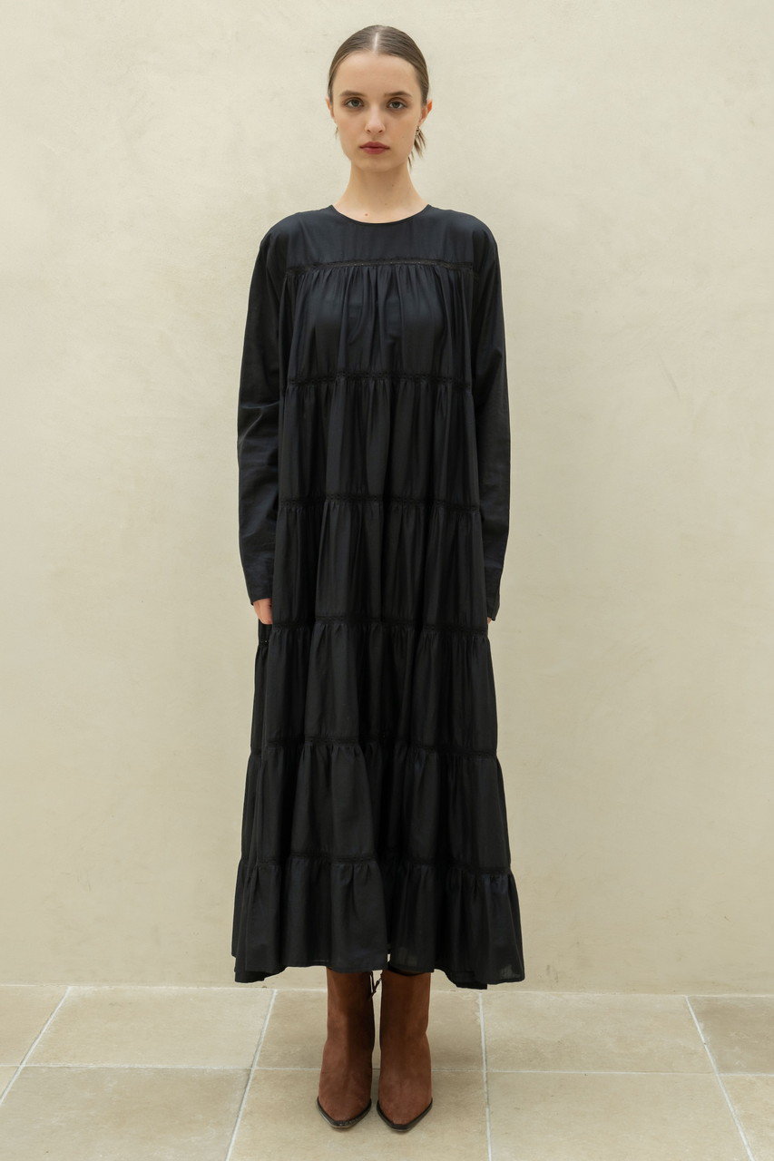 Merlette(マーレット)｜MAIDA COTTON LAWN ティアードマキシドレス