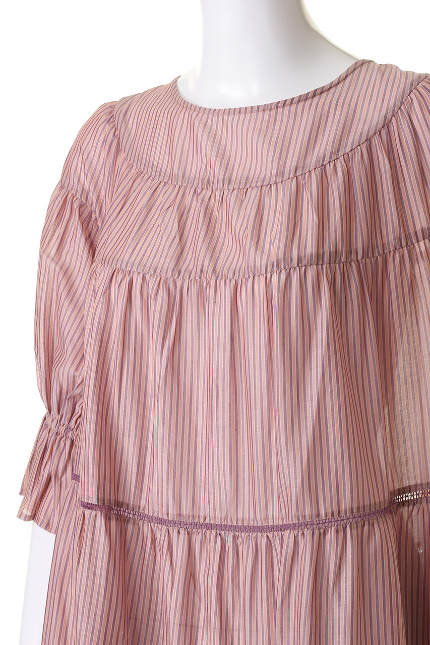 Merlette PARADIS ティアードドレス ライトピンク サイズS