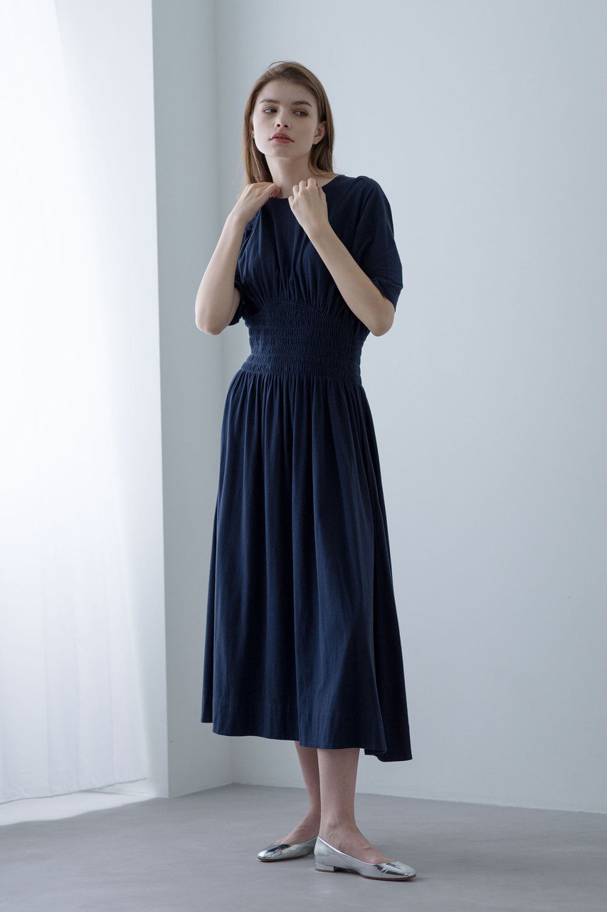 Merlette(マーレット)｜GALLEN スモッキング刺しゅうジャージードレス 