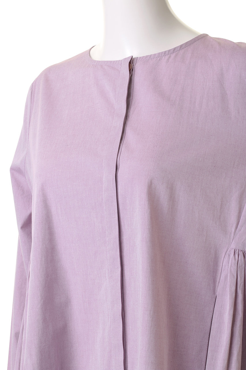 ※ボタン欠損・替え有 Merlette マーレット ティアードワンピース 紫 Merlette(マーレット)｜【日本限定】MARTEL CHAMBRAY ピンタック