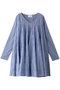 【日本別注】SOLIS CHAMBRAY EXCLUSIVE Vネックティアードドレス マーレット/Merlette ブルー