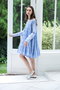 【日本別注】SOLIS CHAMBRAY EXCLUSIVE Vネックティアードドレス マーレット/Merlette