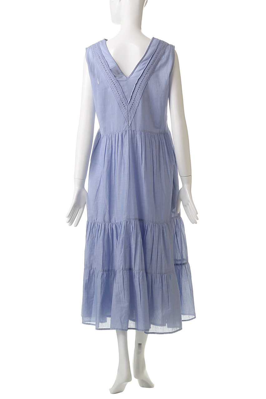 美品✨Merlette　マーレット　Vネック ティアードワンピース　LASSE Merlette(マーレット)｜MARISA CHAMBRAY Vネックティアード