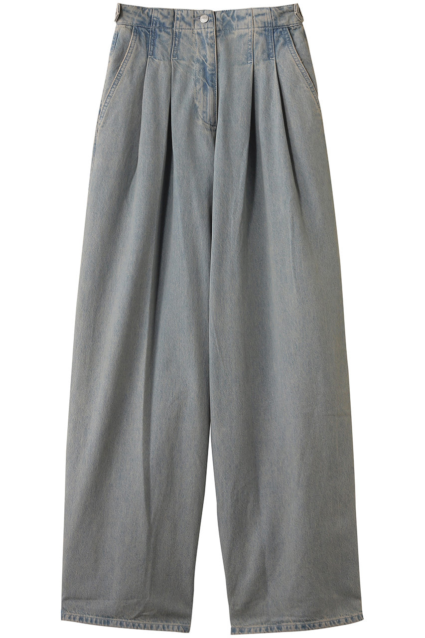 Merlette TRIBECA プリーツハイウエスト バレルデニム (ライトブルー, 24) マーレット ELLE SHOP Merlette TRIBECA プリーツハイウエスト バレルデニム (ライトブルー, 24) マーレット ELLE SHOP