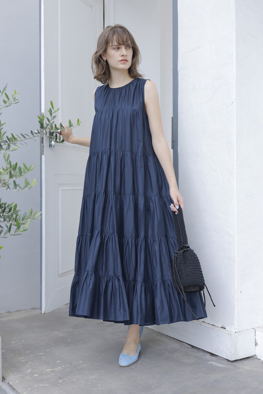 【Merlette】ALEGREティアードドレス　新品未使用マーレット＊店舗完売 Merlette(マーレット)｜SOLIS Vネックティアードドレス/イエロー