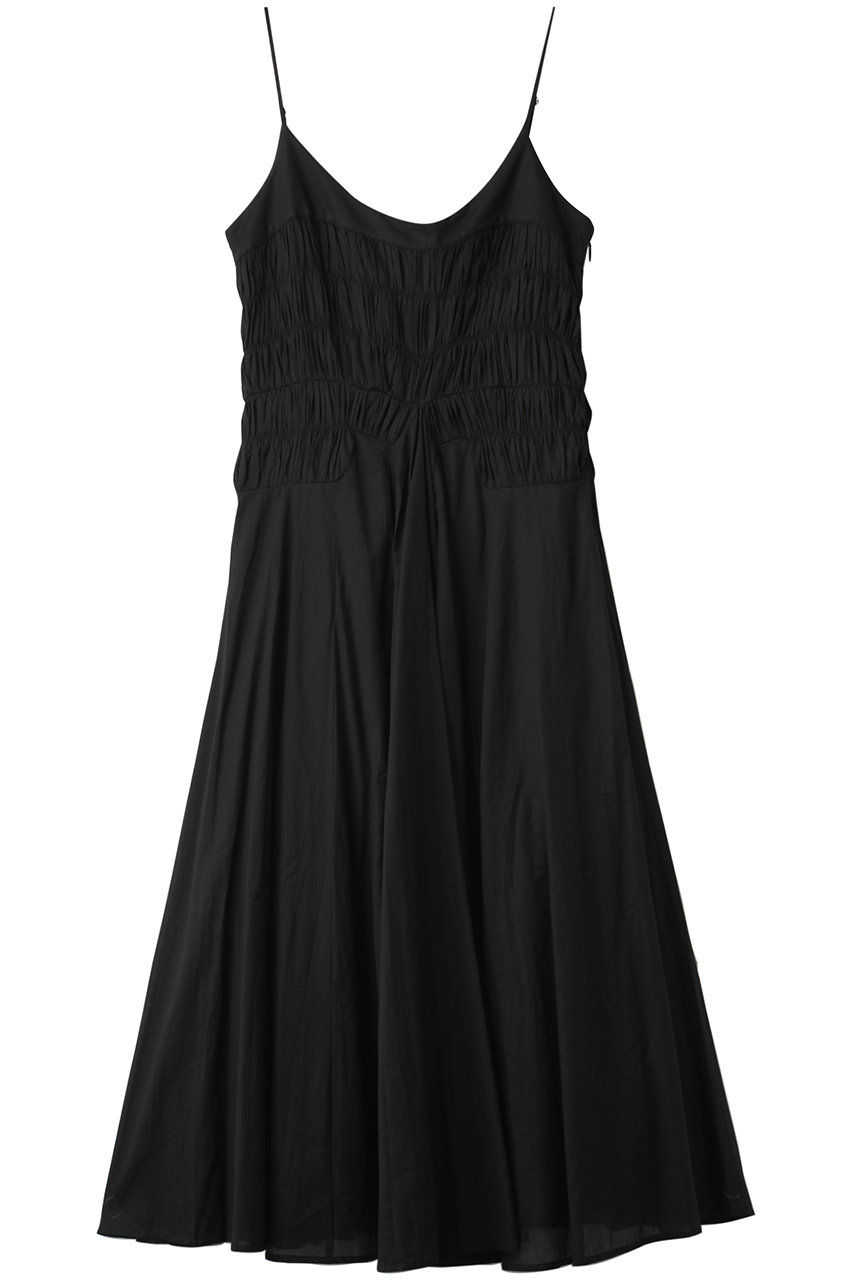 Merlette KAEDE ハンドスモッキング刺しゅうロングキャミドレス (ブラック, 4) マーレット ELLE SHOP Merlette KAEDE ハンドスモッキング刺しゅうロングキャミドレス (ブラック, 4) マーレット ELLE SHOP
