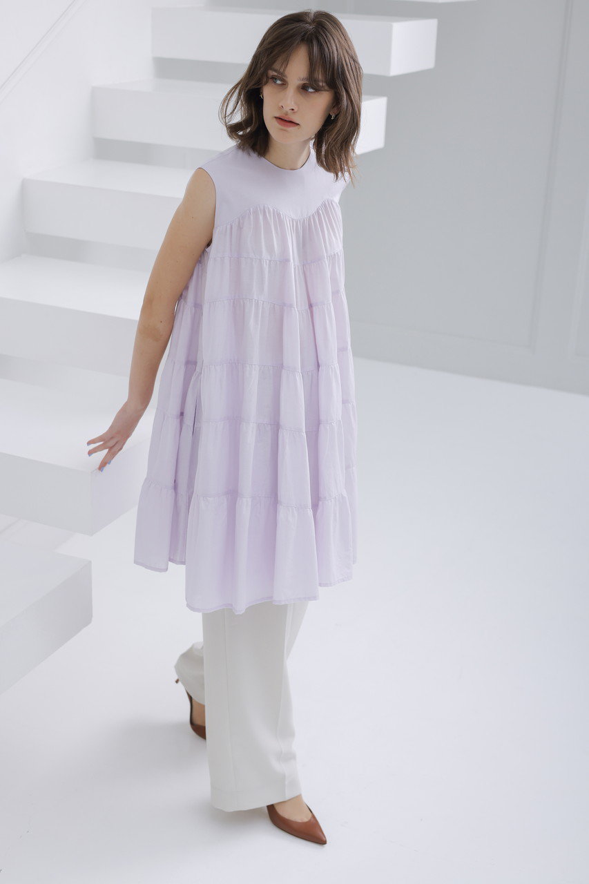 Merlette(マーレット)｜LANAI ノースリーブティアードミニドレス