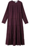 MAIDA コットンシルクティアードマキシドレス マーレット/Merlette バーガンディー