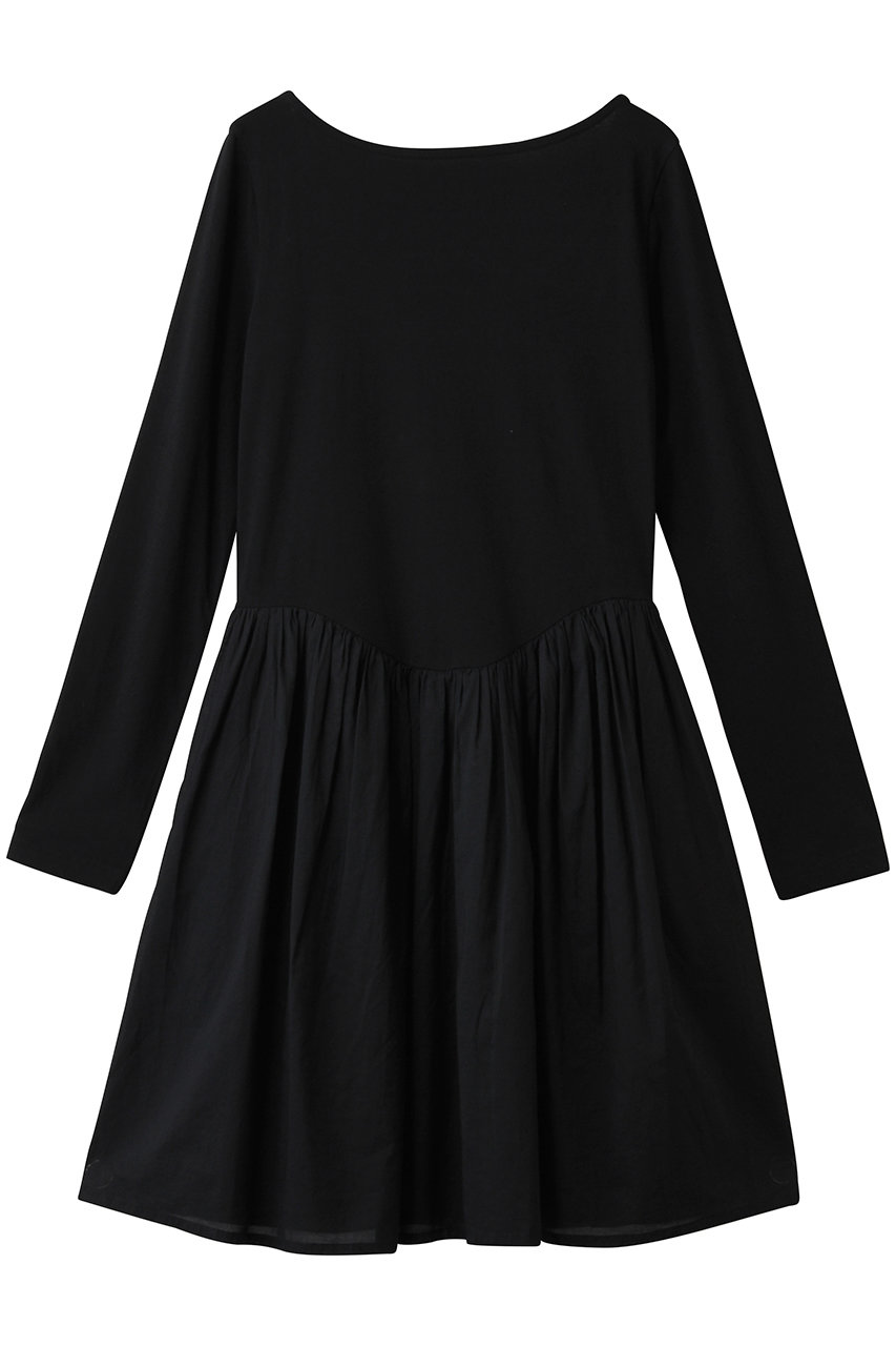 Merlette ILARA コットンジャージー バックオープンギャザーミニドレス (ブラック, XS) マーレット ELLE SHOP Merlette ILARA コットンジャージー バックオープンギャザーミニドレス (ブラック, XS) マーレット ELLE SHOP