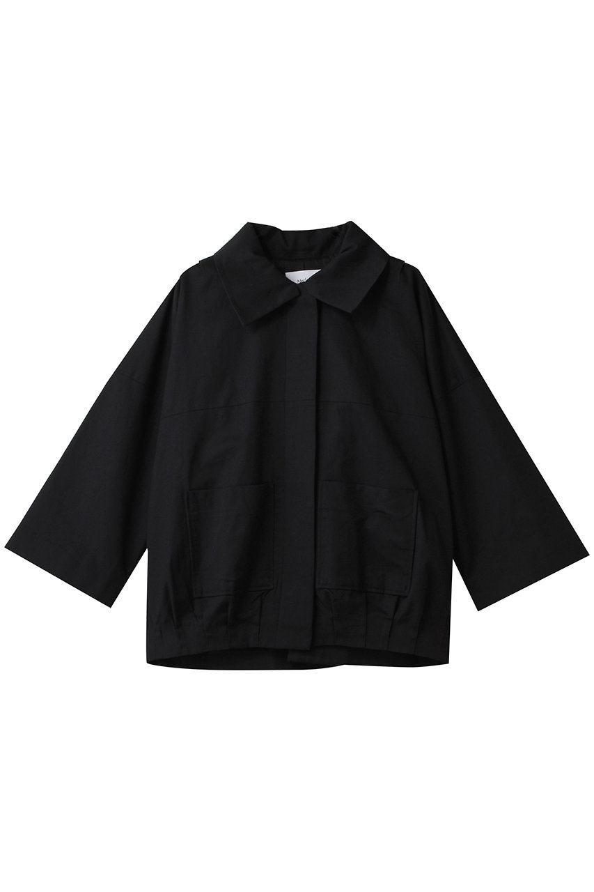 Merlette SOLARA コットンリネン バルーンシルエットジャケット (ブラック, S) マーレット ELLE SHOP Merlette SOLARA コットンリネン バルーンシルエットジャケット (ブラック, S) マーレット ELLE SHOP