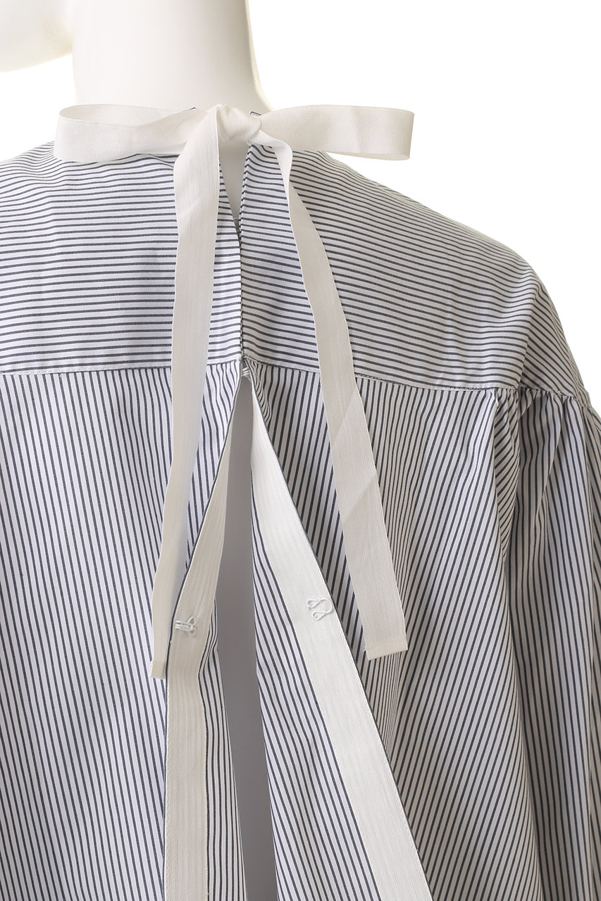 Merlette(マーレット)｜KIRA ストライプバックリボンギャザーフレア