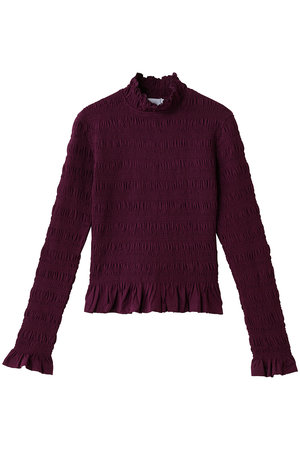 マーレット/MerletteのKANTOR スモッキング刺しゅう ハイネックジャージートップス(110300/110301)