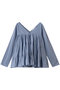 【日本限定】SIDONIA Vネックティアードブラウス マーレット/Merlette ブルー