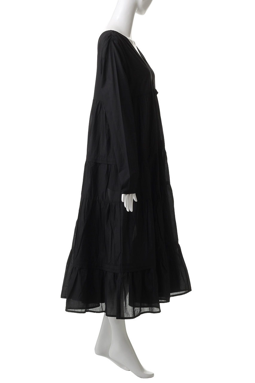 Merlette マーレット　ティアードドレス　ブラック　ワンピース MAIDA COTTON LAWN｜Dresses｜Merlette(マーレット)｜Merlette NYC