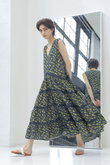 Merlette(マーレット)｜WALLIS PRINT フラワープリント Vネック 