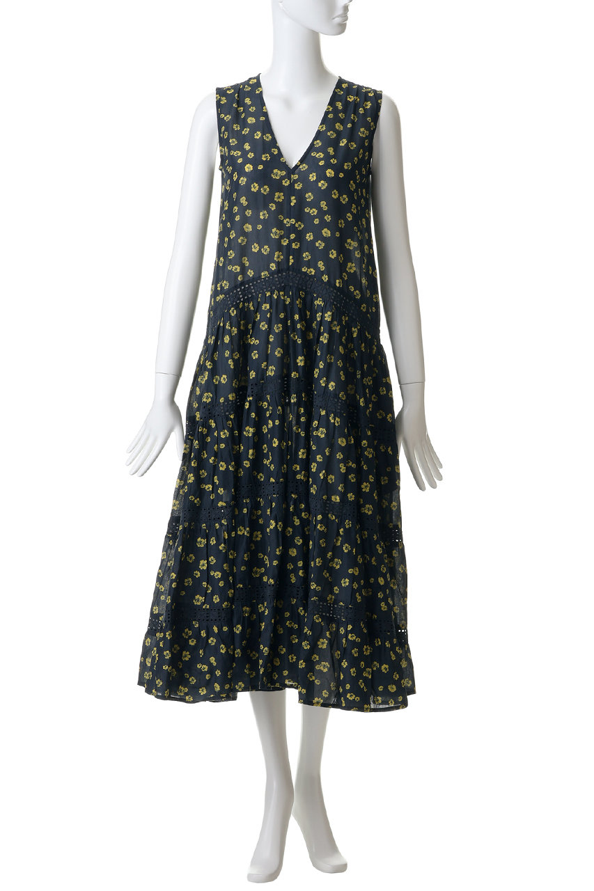Merlette(マーレット)｜WALLIS PRINT フラワープリント Vネック