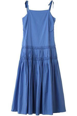 マーレット/MerletteのLAYAL ローウエスト切替 ギャザーロングキャミドレス